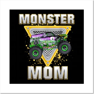 Monster Truck Mom Monster Truck Are My Jam Truck Lovers Posters and Art